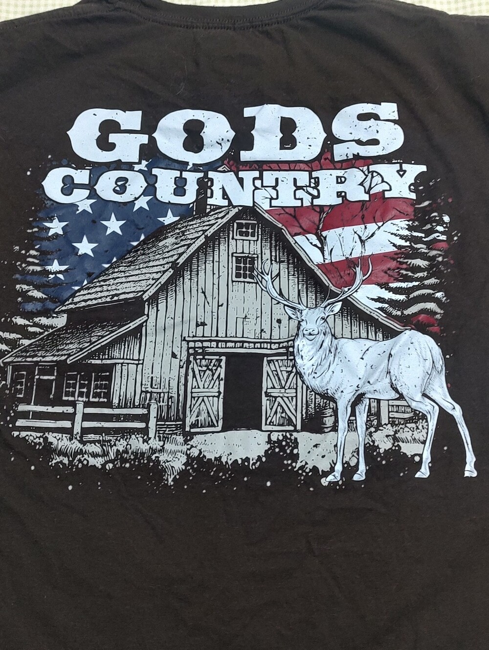 Gods Country Graphic Tee By Own Boss- Black XL